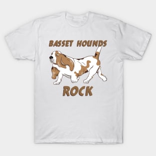 BASSET HOUNDS ROCK T-Shirt